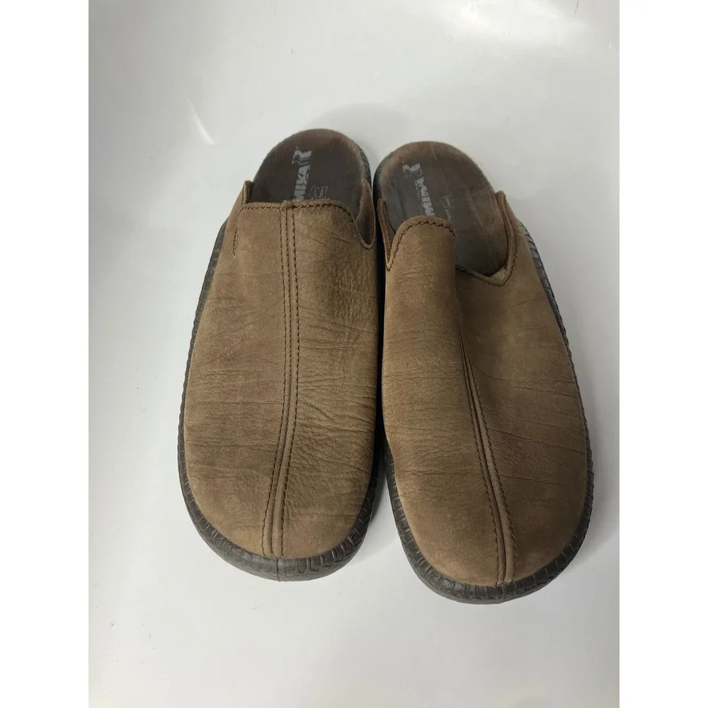 Romika Leather Clogs Mens 46 Brown Good Slip On Mules Comfort Shoes